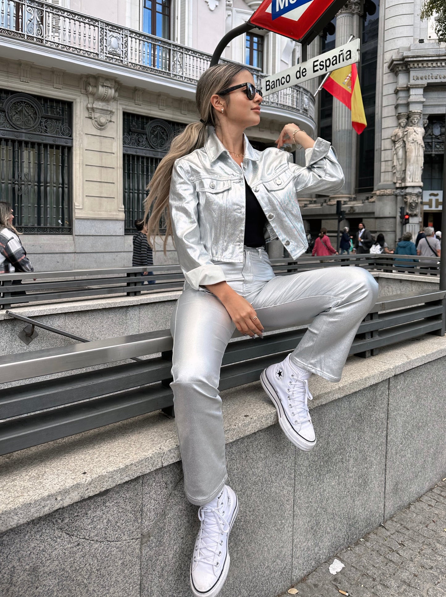 Pantalón Metalizado