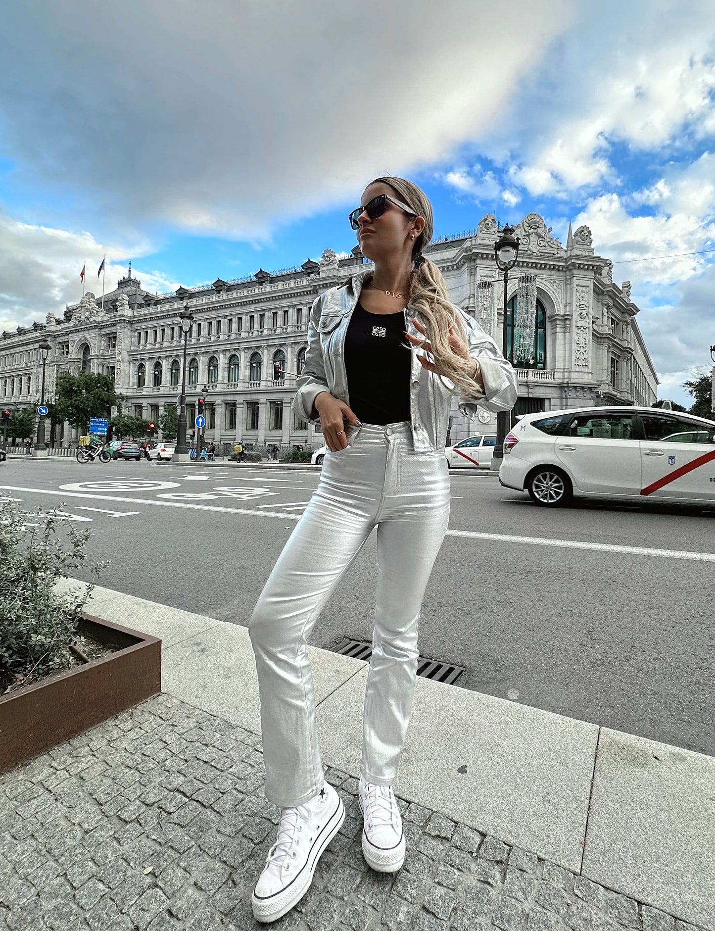 Pantalón Metalizado