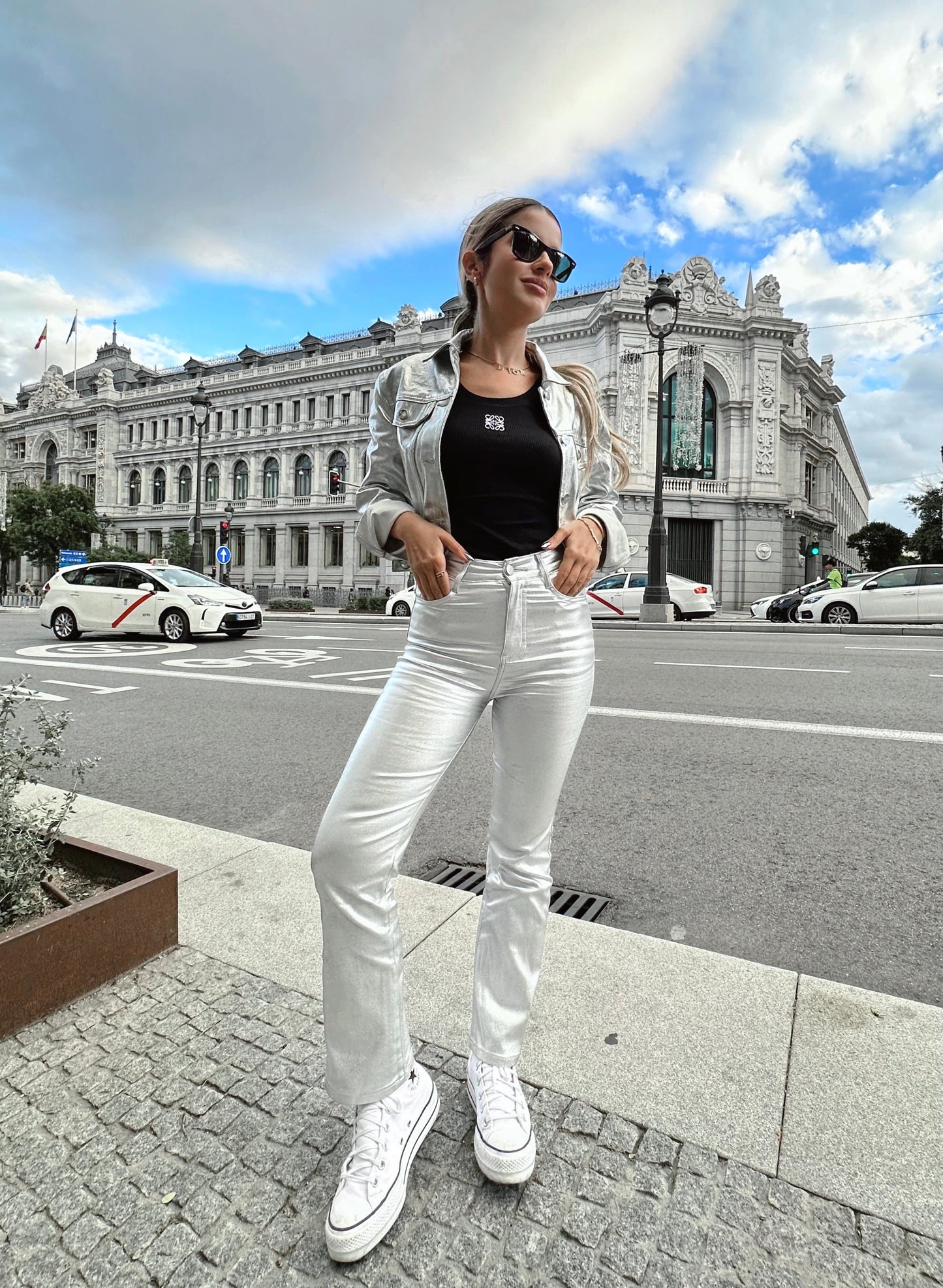 Pantalón Metalizado